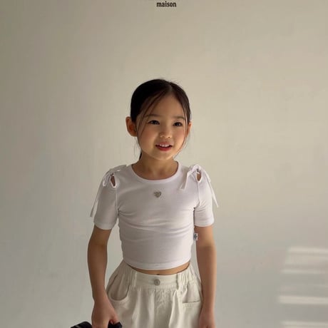 saintdoll/23. shoulder open T-shirt S-XL