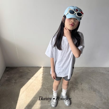 bunnypowder/85. bunny half t T-shirt S-XL