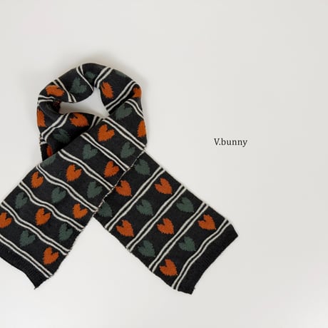 vbunny/29. two two heart muffler FREE(130CM_18CM)