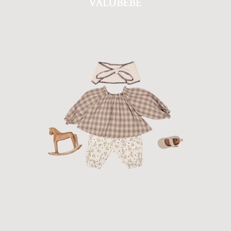valubebe/19. check smoke blouse 6M-S