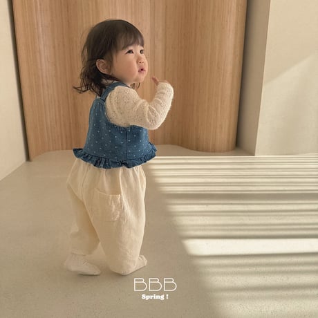 bellabambina/64. bebe heart denim vest 12M-S