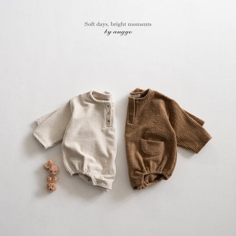 anggo/25. (bebe) croasan romper 6M-12M