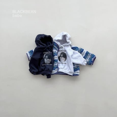 blackbean/7. beanie bebe hood T-shirt S-M