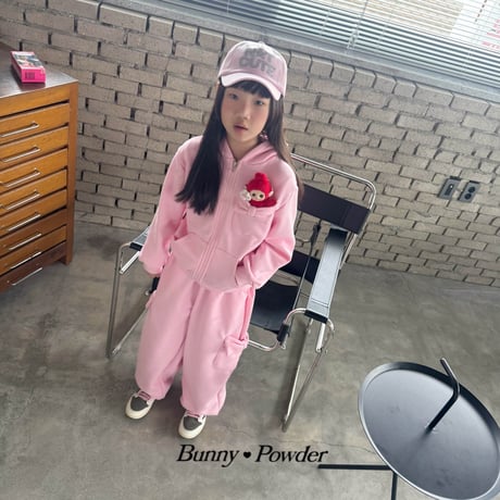 bunnypowder/114. ribbon pocket hood zipup 2XL-4XL