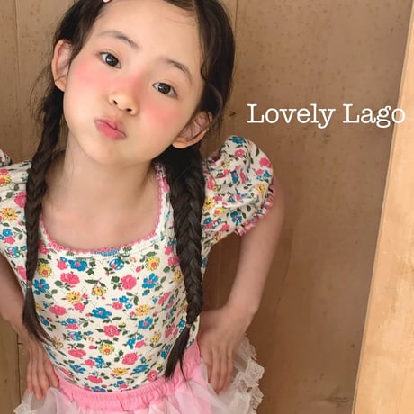 lago/17. ailet flower T-shirt S-JS