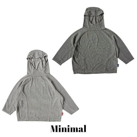 minimal/38. stripe hood T-shirt JS-JM