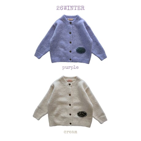 bymimi/15. patch cardigan S-2XL