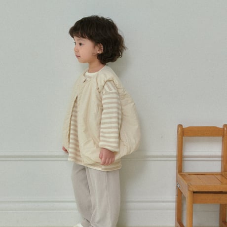 thebeige/1. Band padded vest XXS-L