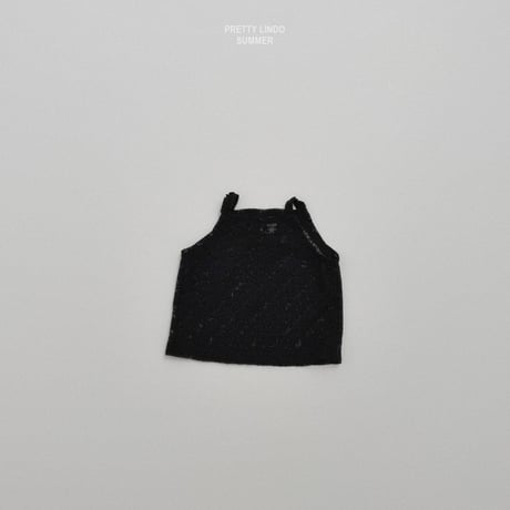 lindo/47. flower knit T sleeveless XS-XL