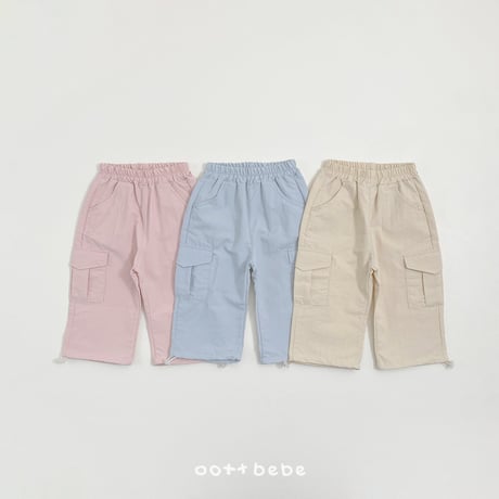 oottbebe/60. teddy cargo pants XS(1-2Y)-XL(6-7Y)