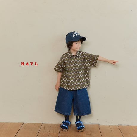 navi/7. kally denim - bermuda pants S-XL