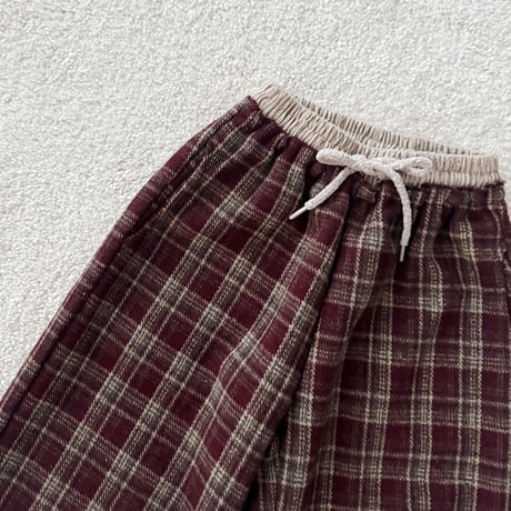 urbanrabbit/10. Check Sagging Pants XS-XL