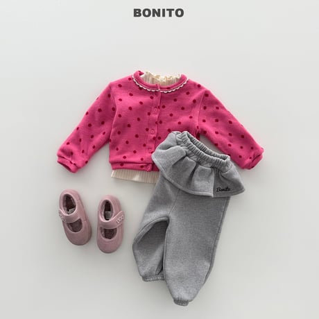 bonito/87. fril embroidery jogger pants JS-JM