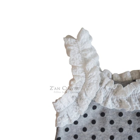 zanclover/155. dot fril sleeveless 13-19