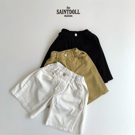 saintdoll/98. side pin tuck half pants ADULT
