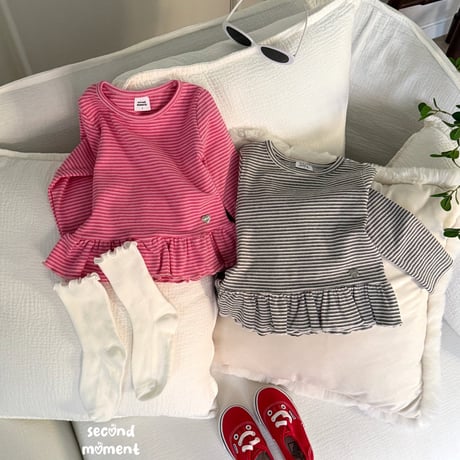 secondmoment/55. seasoning fril T-shirt JS-JL