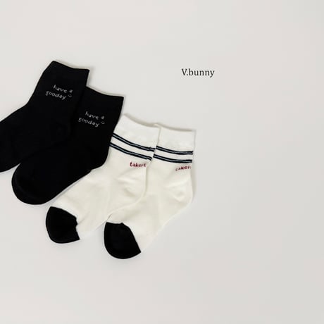 vbunny/11. ikke socks set M(130-150)-XL(180-210)