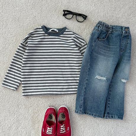 fromi/38. Moment Stripe Tee JS-JL