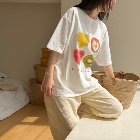 ninibello/131. adult ) jucy sweet half t T-shirt FREE