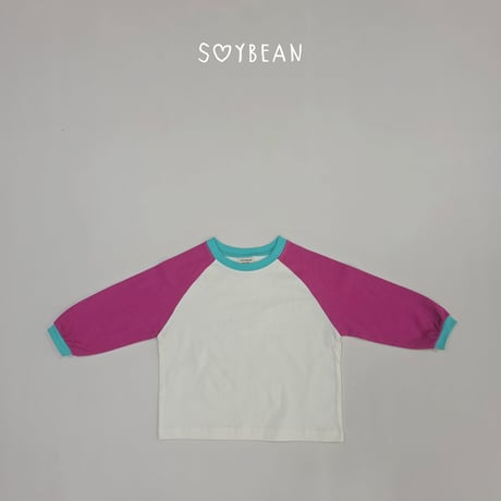 soybean/20. plan ) color raglan T-shirt XS-XL