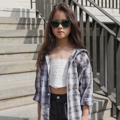 urbanrabbit/49. Check Hood Shirt Jacket JS-JM