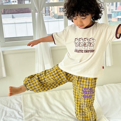 tinyhiker/25. bear check jogger pants XS-XL