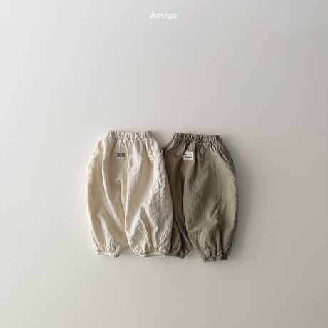 amigo/50. pin tuck natural pants XS-XL