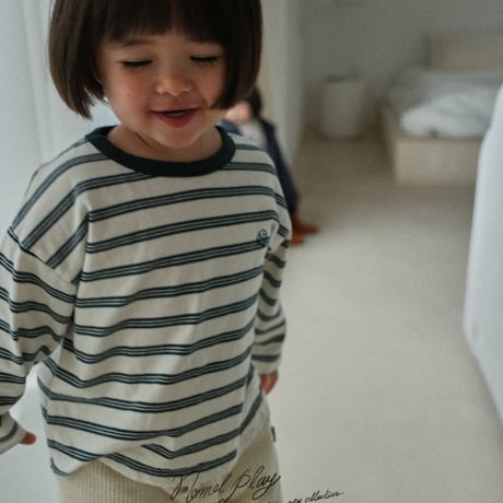 normalplay/34. day stripe T-shirt 12M-L