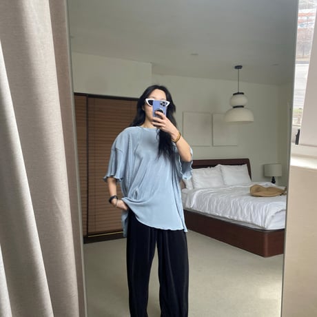 mikki/16. plitch straight pants ADULT