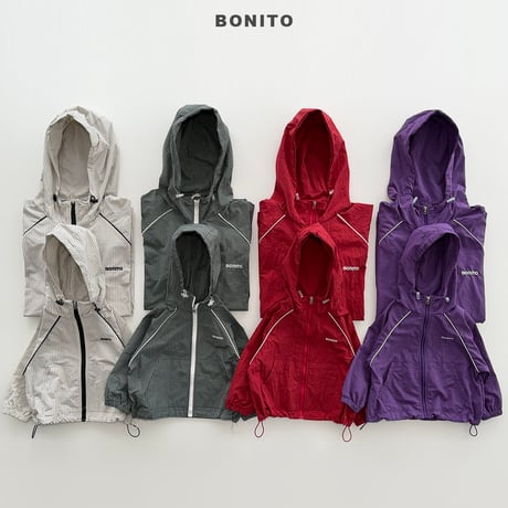 bonito/28. check line (adult) windbreaker JS-JM