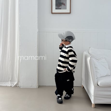mamami/29. day rugby collar T-shirt JS-JL