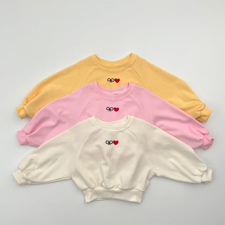 haroharo/35. ribbon heart man-to-man S-XL