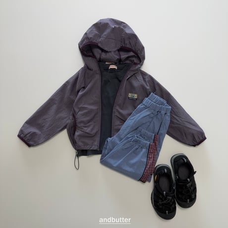 andbutter/44. Stripe Windbreaker JS-JM