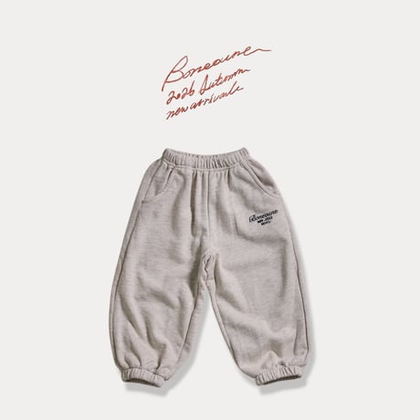 boneoune/34. est embroidery jogger pants XS-XL