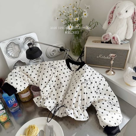 melikey/105. rabbit shirring bomber jacket JS-JM