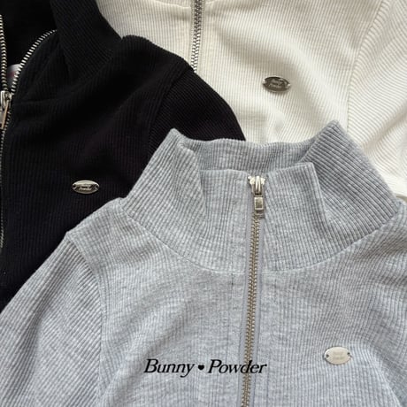 bunnypowder/63. enni half T zipup 2XL-4XL