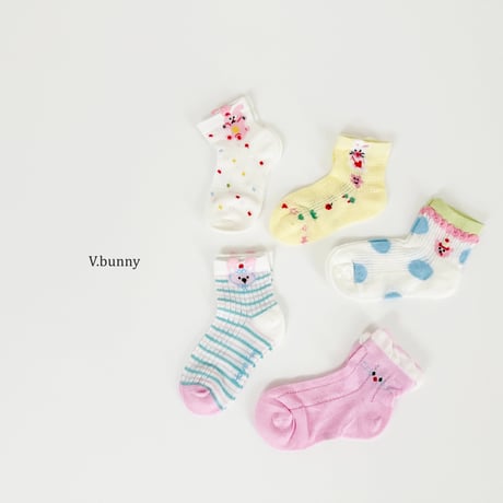 vbunny/81. bb chu socks set M(130-150)-XL(180-210)