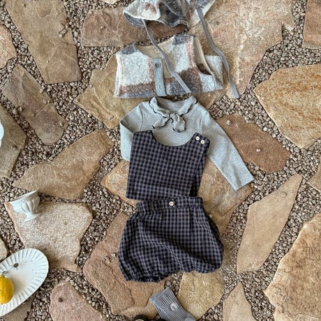 bebeholic/43. coocoo overalls suit S(3-6M)-XL(18-24M)