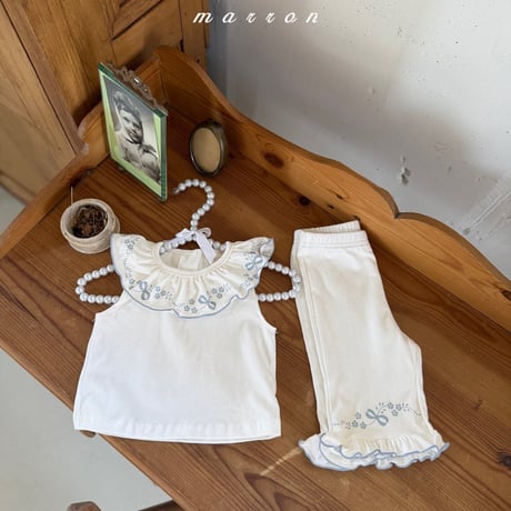marron/38. ribbon updown set XS-L