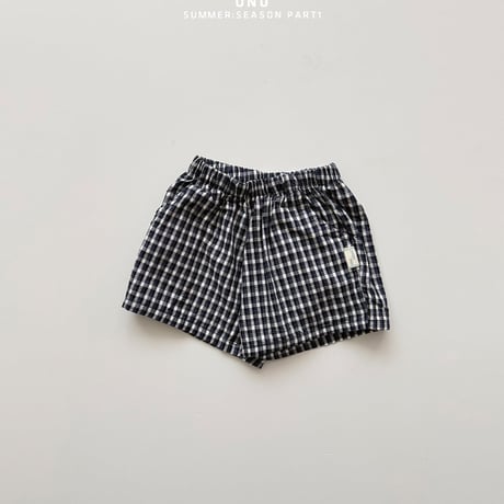 onu/44. check half pants XS-XL