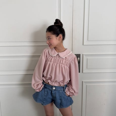 ellymolly/107. rora round collar blouse 5-11