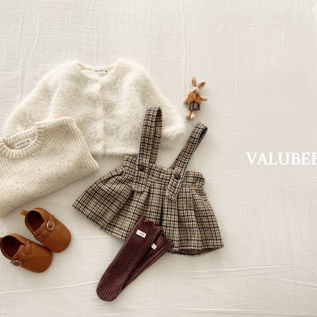 valubebe/83. check pleated skirt 6M-S