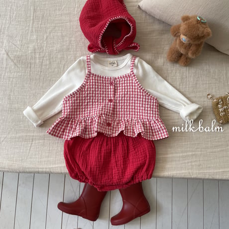 milkbalm/1. candy check bustier XS-XL