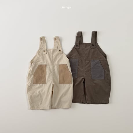 amigo/7. corduroy two color overalls  XS-XL