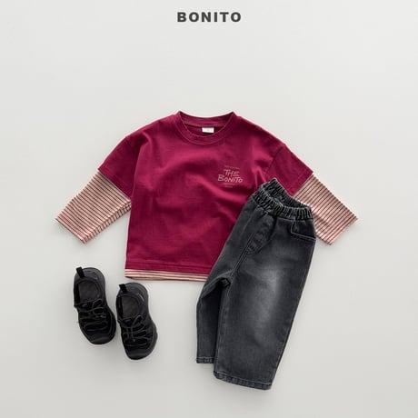 bonito/17. half t rayerd T-shirt JS-JM