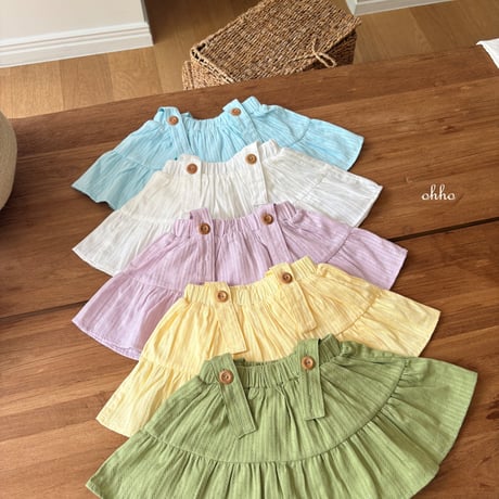 ohho/18. ailet shirring skirt S-2XL