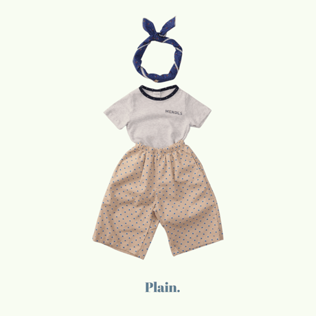 plain/2. summer pattern half dana  FREE