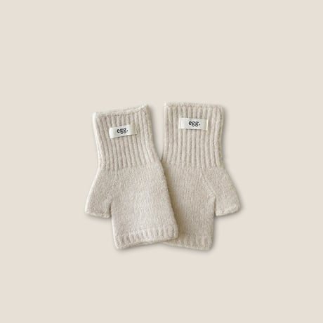 dudie/132. egg half gloves knit FREE