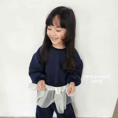 merrygoround/18. mesh man-to-man XS-2XL