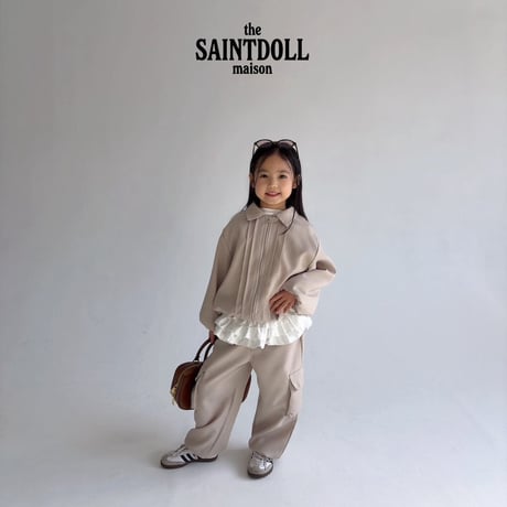 saintdoll/127. pin tuck blouson XL-JM